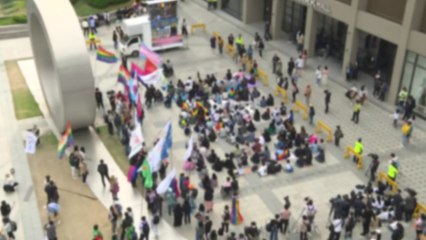 '집무실 100m 이내' 첫 집회·행진...경찰 "금지 방침 유지" / YTN