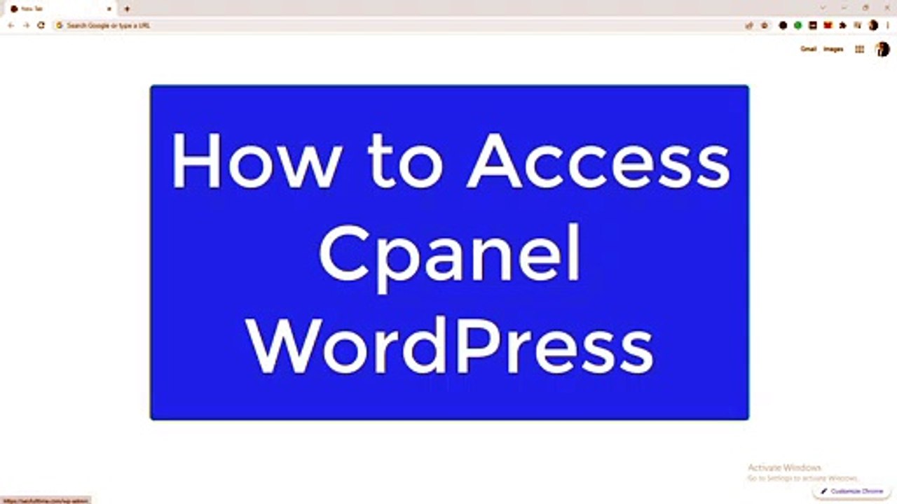How to Access Cpanel WordPress