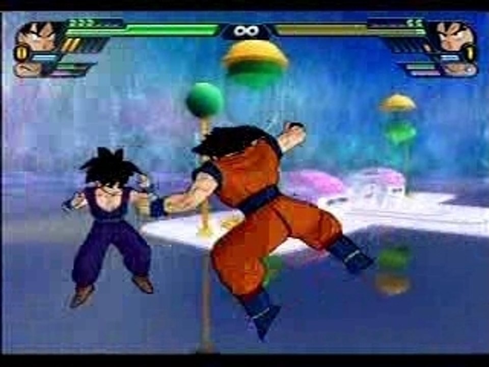 Training SF Vegeta & goku Vs Futur Trunks & gohan