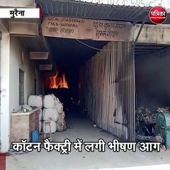 Download Video: मुरैना : कॉटन फैक्ट्री में लगी भीषण आग