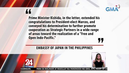 Japanese PM Kishida at Australian PM Morrison, binati si Presumptive Pres. Marcos | 24 Oras Weekend