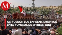 Entre enfrentamientos, dan último adiós a periodista palestina asesinada