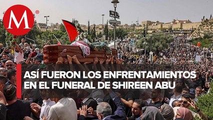 Entre enfrentamientos, dan último adiós a periodista palestina asesinada