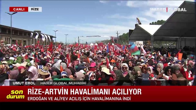 Cumhurbaşkanı Erdoğan ve Azerbaycan Cumhurbaşkanı Aliyev Rize'de