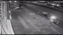 Vídeo: veja motociclista sendo arremessado após fortíssima colisão  na Avenida Carlos Gomes