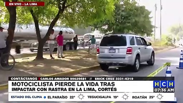 ¡Empleado de EEH perece tras impactar con rastra en La Lima!