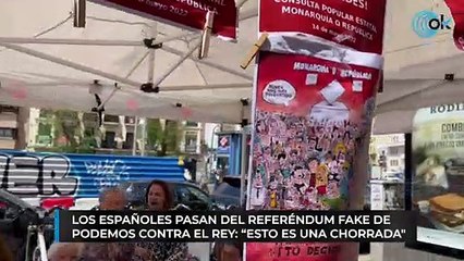 Los españoles pasan del referéndum fake de Podemos contra el Rey: “Esto es una chorrada"