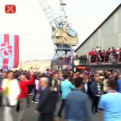 Trabzon'a coşkulu karşılama