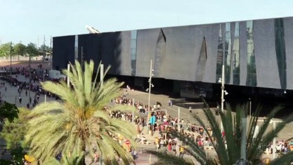 Cola en el concierto de Estopa