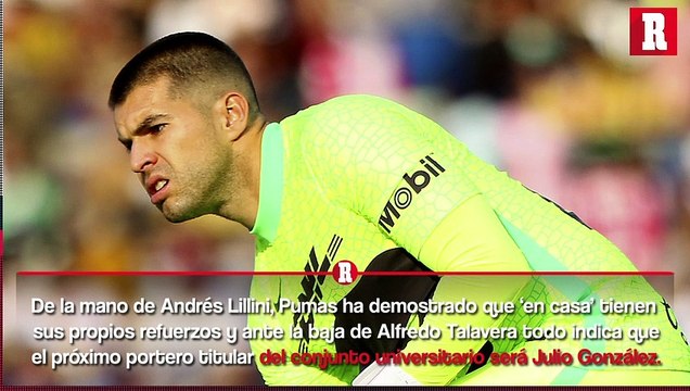 Julio González festejado gol de Pumas en partido de Liga MX