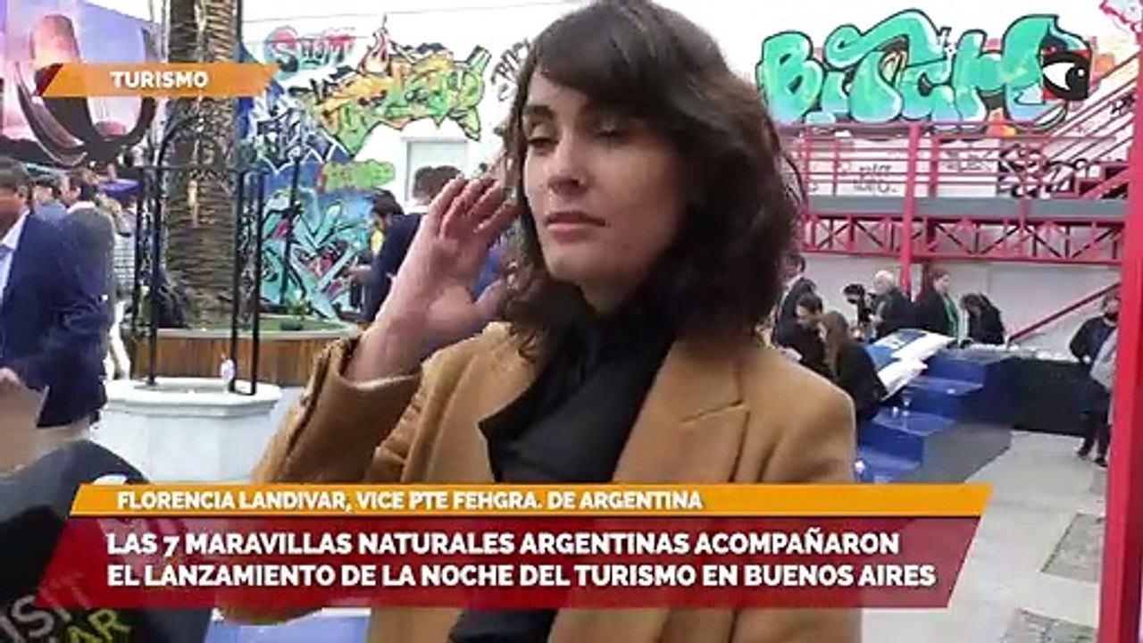 Las 7 maravillas naturales Argentinas acompañaron el lanzamiento de la Noche del turismo en Buenos Aires