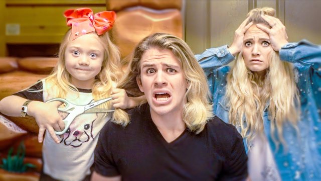 I let Everleigh cut my hair...