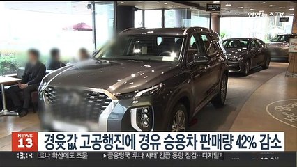 경윳값 고공행진에 경유 승용차 판매량 42% 감소