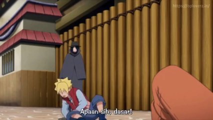 Momen Boruto bertemu dengan Naruto dimasa lalu