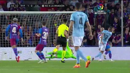 Rangkuman Pertandingan FC Barcelona vs RC Celta (3-1)