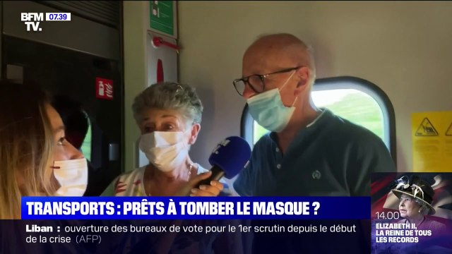 Les Français prêts à tomber le masque dans les transports en commun ?