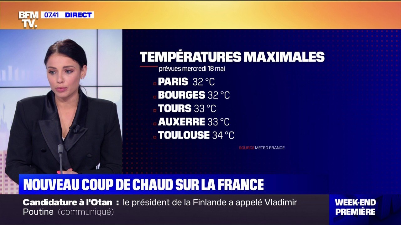 Nouveau coup de chaud sur la France ces prochai...
