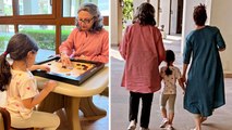 Soha Ali Khan Daughter Inaaya का Sharmila Tagore संग Full Masti Video Viral Watch Video|Bo