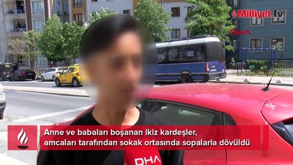 Anne babaları boşanan ikiz kardeşlere amca dayağı! 'Öldürmeye çalıştılar'