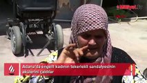 Engelli kadının tekerlekli sandalyesinin akülerini çaldılar