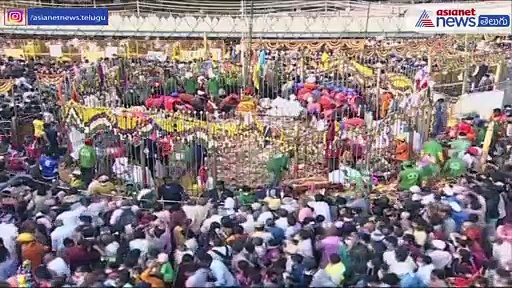 మేడారం జాతర: కన్నుల పండగ్గా గద్దెపైకి చేరిన సమ్మక్క