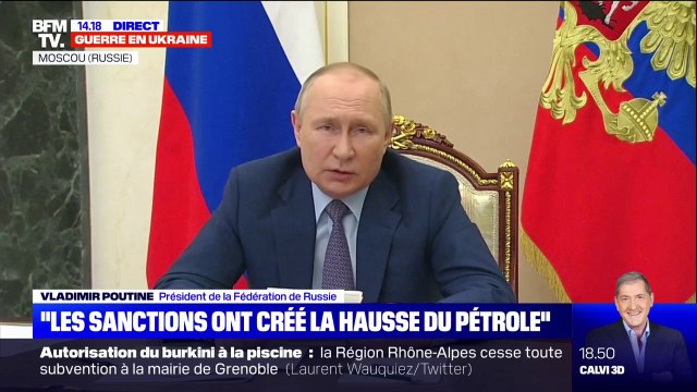 Vladimir Poutine : le boycott des énergies russes fait augmenter les prix