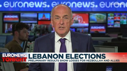 Скачать видео: Lebanon elections: Hezbollah and allies lose majority in parliamentary vote