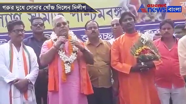 সোনা থাকে বলে গরুর দুধ হলদে, শুনুন দিলীপ ঘোষের তত্ত্ব, দেখুন ভিডিও