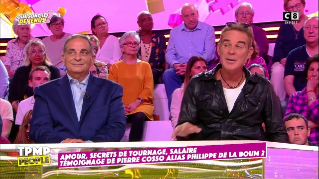 Pierre Cosso évoque sa relation avec Sophie Marceau, sa partenaire dans La Boum 2, sur le plateau de TPMP People