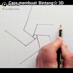 Cara buat bintang 3D #shorts #daily