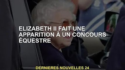 La reine Elizabeth II en compétition équestre