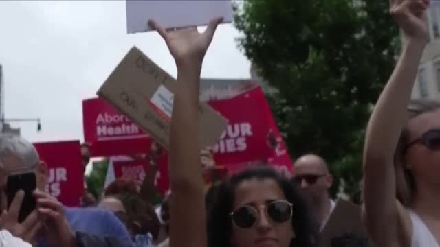Masiva manifestación en Nueva York a favor del derecho al aborto