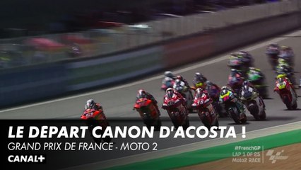 Le départ de la course Moto 2 - Grand Prix de France