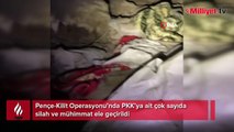 Pençe-Kilit Operasyonu’nda PKK’ya ait çok sayıda silah ve mühimmat ele geçirildi