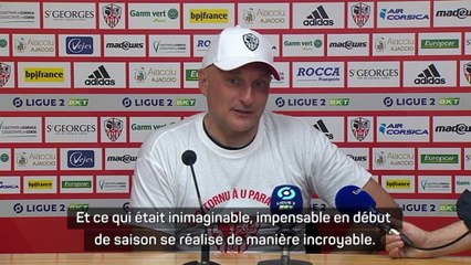 38e j. - Pantaloni : "La montée en Ligue 1 ? Inimaginable, impensable en début de saison"