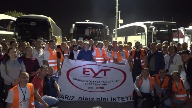 Miting İçin İzmir'den İstanbul'a Giden Eyt'lileri Bornova Belediye Başkanı Uğurladı
