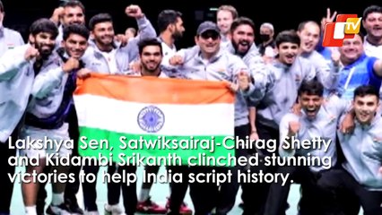 India Win Maiden Thomas Cup, Rs 1 Crore Cash Award Announced For Men’s Badminton Team