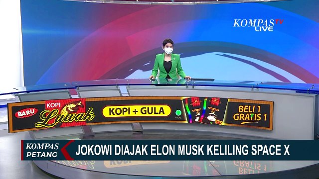 Gaya Santai Elon Musk Sambut Kedatangan Presiden Jokowi di Space X