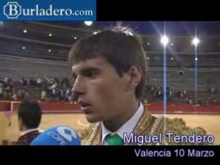 Declaraciones de Miguel Tendero en Valencia