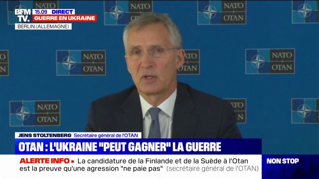 Jens Stoltenberg souhaite que le processus d'adhésion à l'Otan de la Suède et de la Finlande soit rapide et efficace