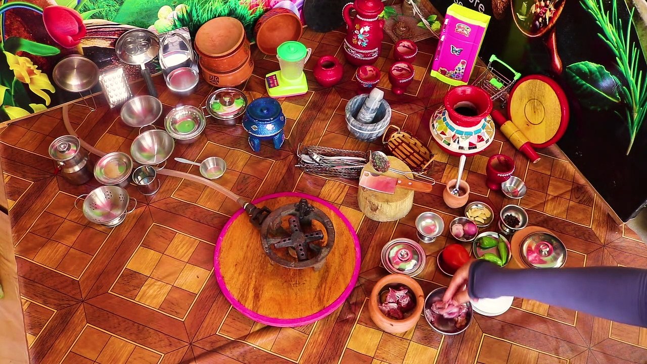 Making Mutton Dum Pukht in Miniature Food Kitchen by Miniature Food Secrets || Miniature Dum Pukht Recipe