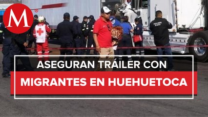 En el Estado de México aseguran tráiler que transportaba migrantes