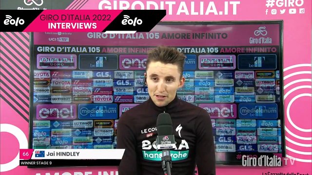 Tour d'Italie 2022 - Jai Hindley : I gave it all. I went through hard times last year so... winning here… I'm lost for words
