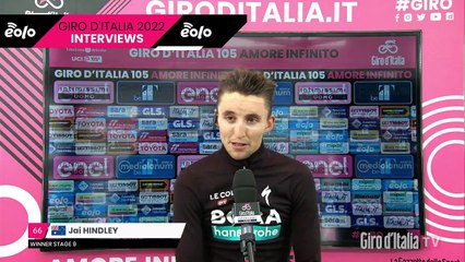 Tour d'Italie 2022 - Jai Hindley : "I gave it all. I went through hard times last year so... winning here… I'm lost for words"