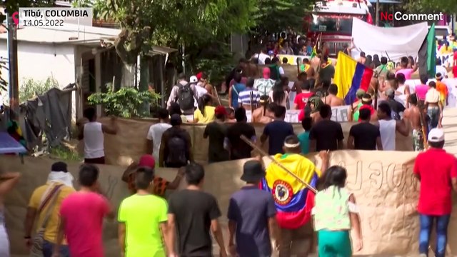Colombia: Bari indigenous people protest against violence