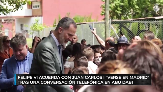 Felipe VI acuerda con Juan Carlos I verse en Madrid tras una conversación telefónica en Abu Dabi