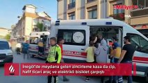 Kaza içinde kaza kamerada... Bursa'da zincirleme kaza: 6 yaralı