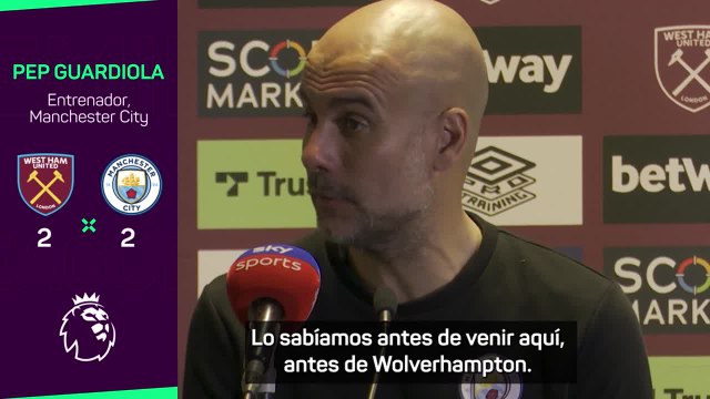 Guardiola da por hecho que el Liverpool va a ganar sus dos partidos y manda un aviso