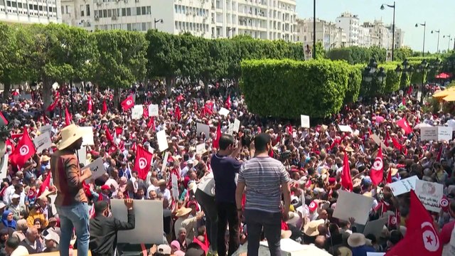 Tunisie : manifestation d'un nouveau front politique contre le président Saied