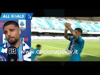 Napoli-Genoa 3-0 15/5/22 intervista post-partita Lorenzo Insigne